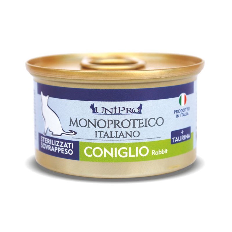 Monoproteico al Coniglio Umido per Gatti – Sterilizzati o Sovrappeso