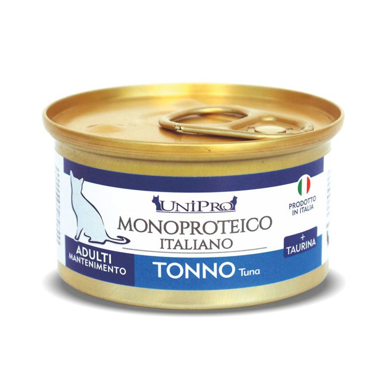 Unicamente al Tonno – Umido per gatti Adulti o Mantenimento 85gr. Pack 24pz